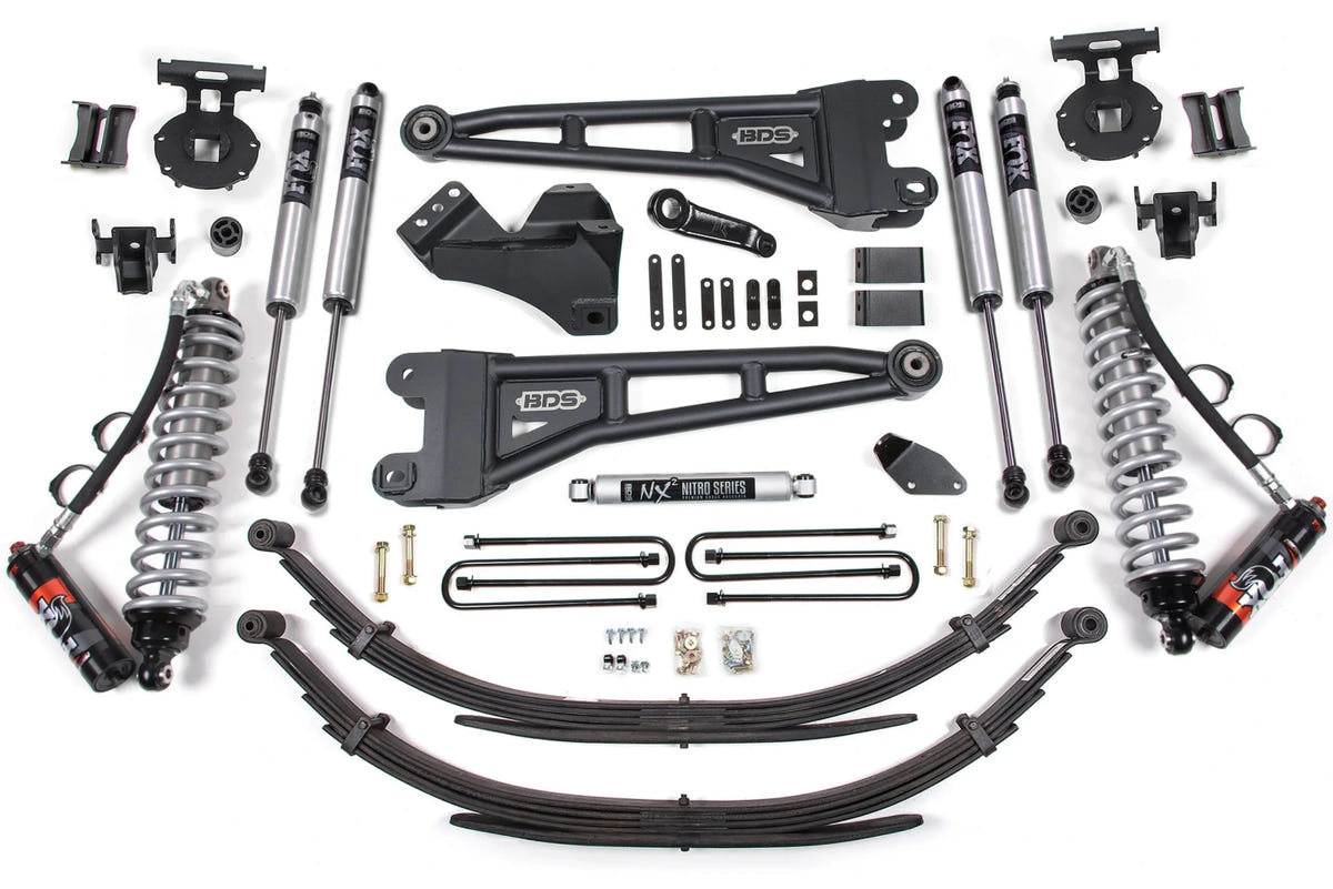 BDS Suspension 4" Radius Arm Coilover Lift Kit for 08-10 Ford 6.4L Powerstroke F250 and F350