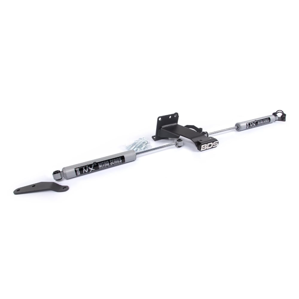 BDS Suspension Dual Steering Stabilizer Kit With Nitro and Fox Shocks T-Style Steering for 19-25 Ram 2500 for 19-24 Ram 3500
