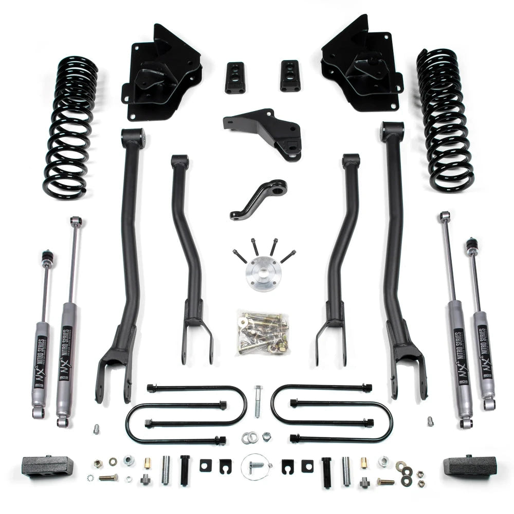 BDS Suspension 4" 4-Link Lift Kit for 13-18 Ram 6.7L Cummins 3500 w and o Rear Air