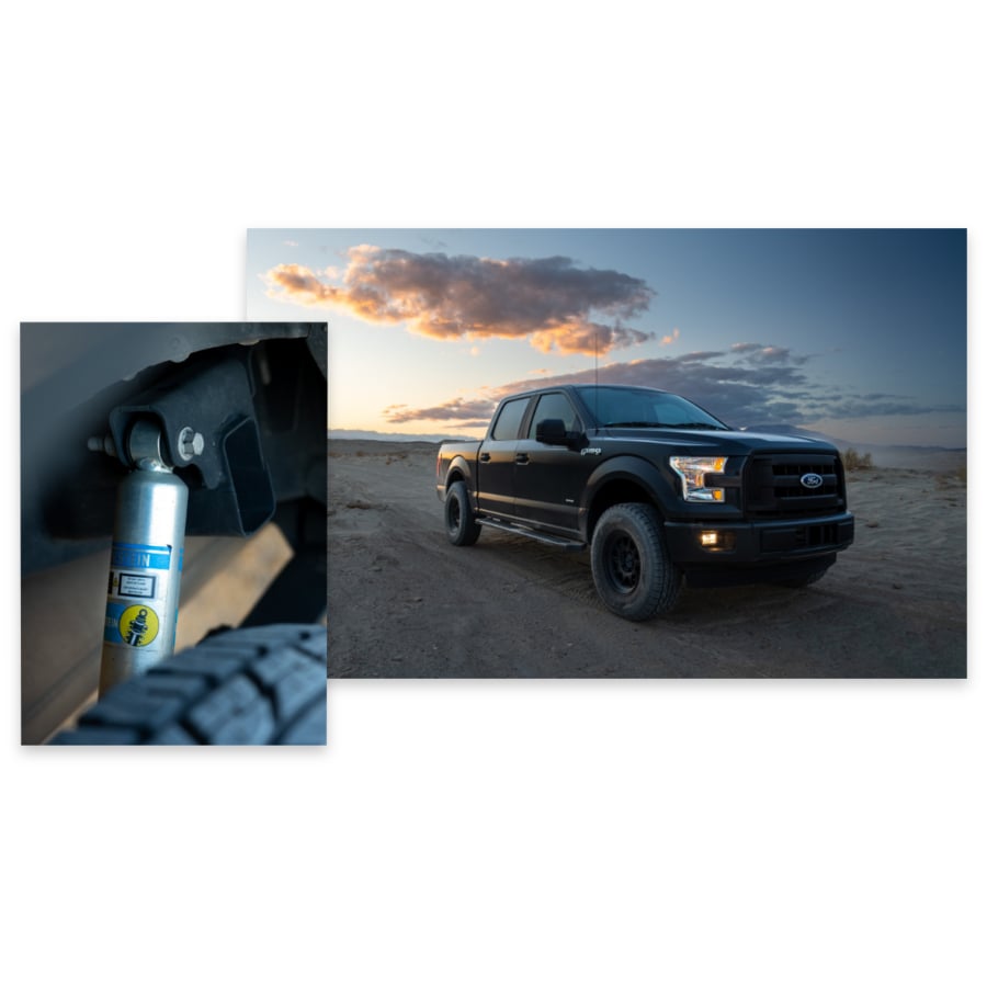 Bilstein 5100 Shock Package | Front &amp; Rear | 0 6" Lift | 05 16 Ford F 250/F 350 4WD