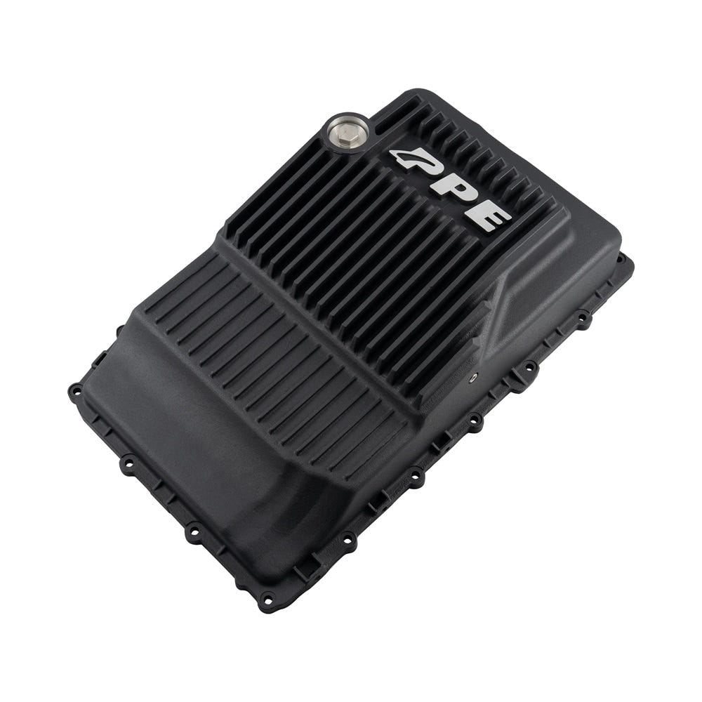 PPE Heavy-Duty Cast Aluminum Transmission Pan for 18-21 Ford F-150 3.0L Powerstroke - 10R60 and 10R80 and 10R100 Deep
