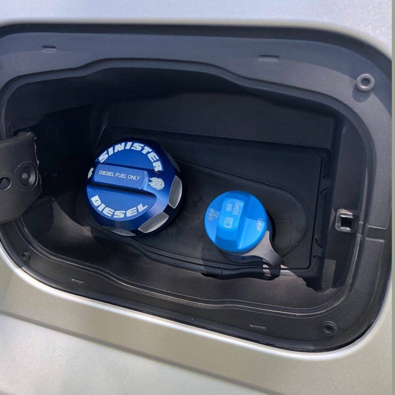 Sinister Diesel Fuel Cap for 08-19 Ford 6.4L and 6.7L Powerstroke