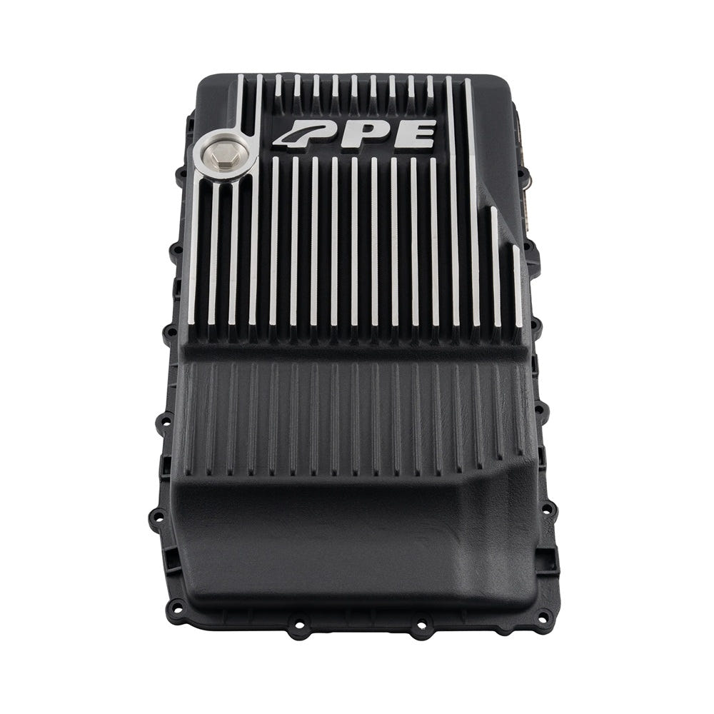 PPE Heavy-Duty Cast Aluminum Transmission Pan for 18-21 Ford F-150 3.0L Powerstroke - 10R60 and 10R80 and 10R100 Deep