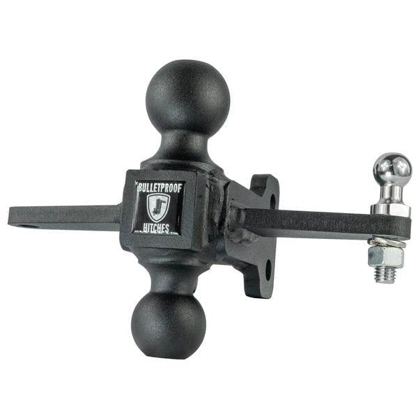 Bulletproof Hitch 2.5" Shank Medium Duty 6" Drop and Rise Hitch