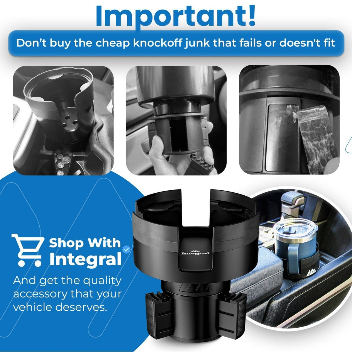 Integral Truck Mug Integrator with expandable 3-ring base