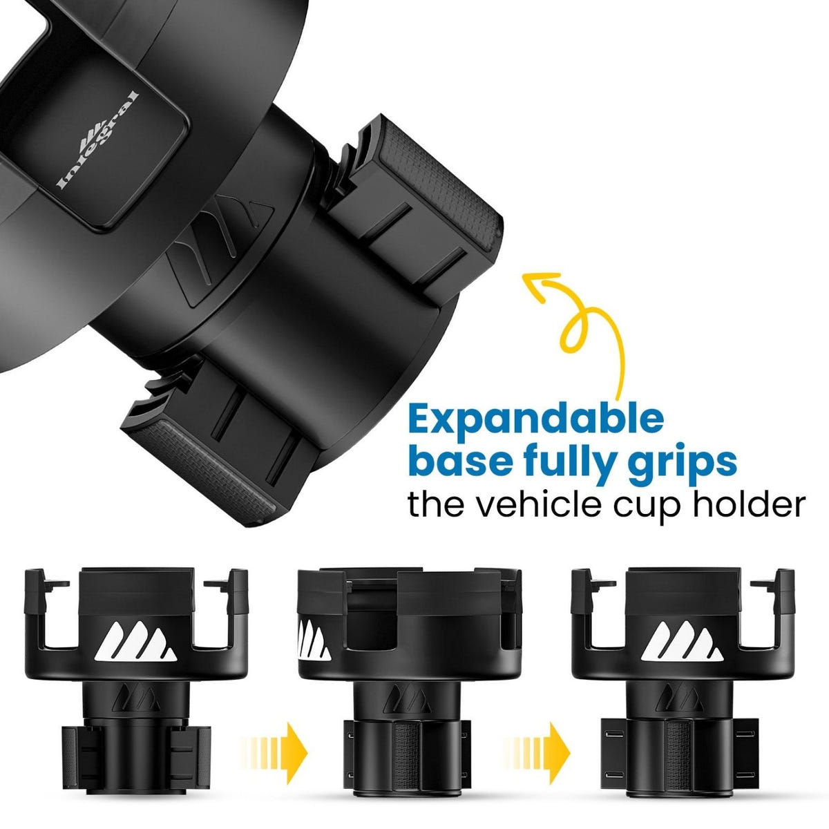 Integral Mug Integrator for oversized coffee mugs and travel drinkware