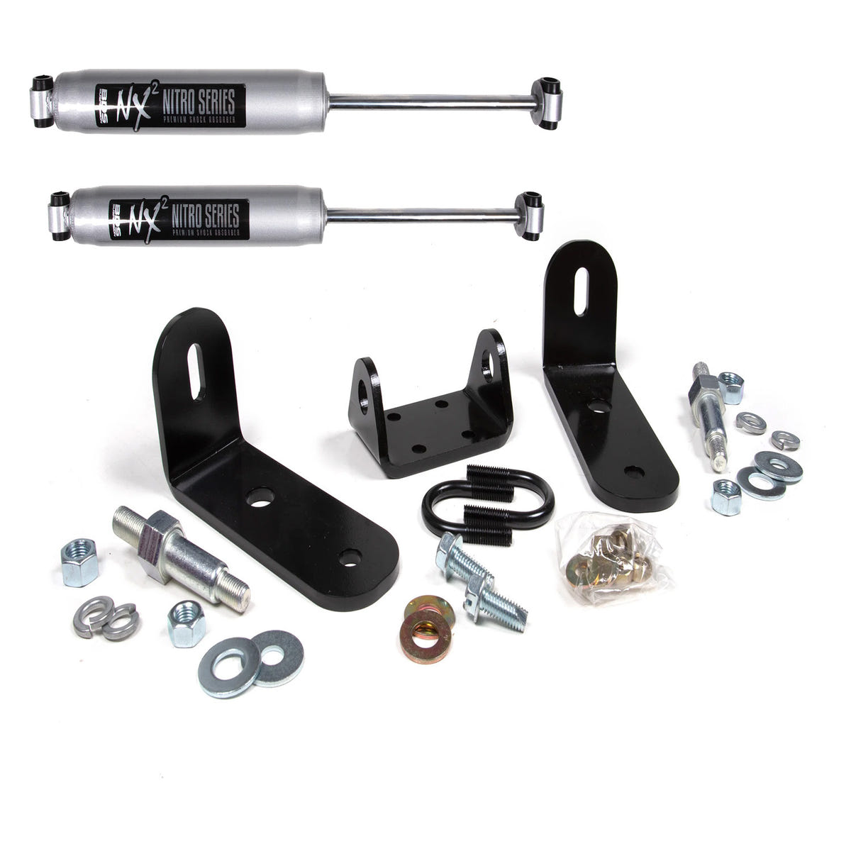 BDS Suspension Dual Steering Stabilizer Kit 03-08 Ram 2500/3500 With Y-Style Steering