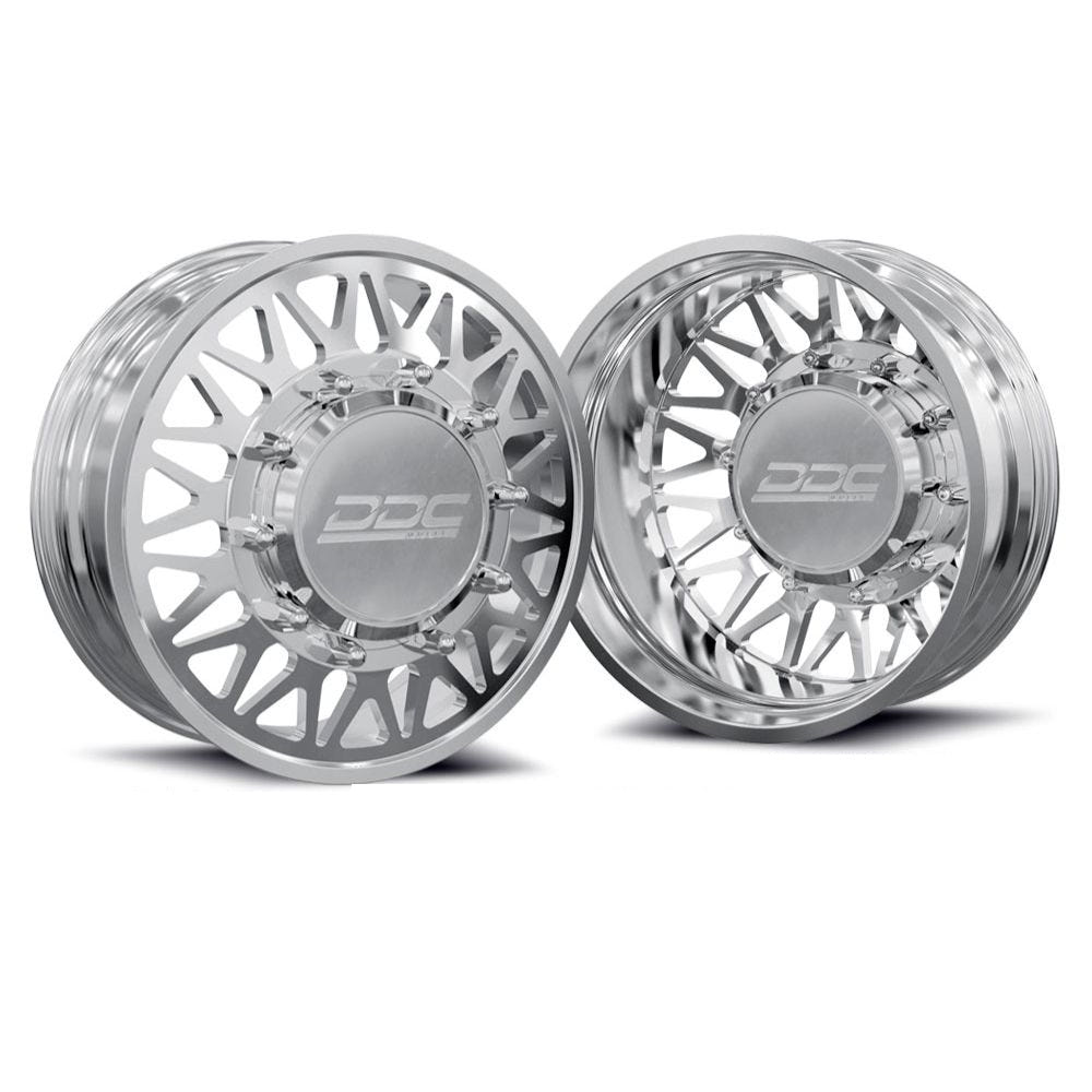 DDC Wheels The Meshed Forged Polished Dually Front