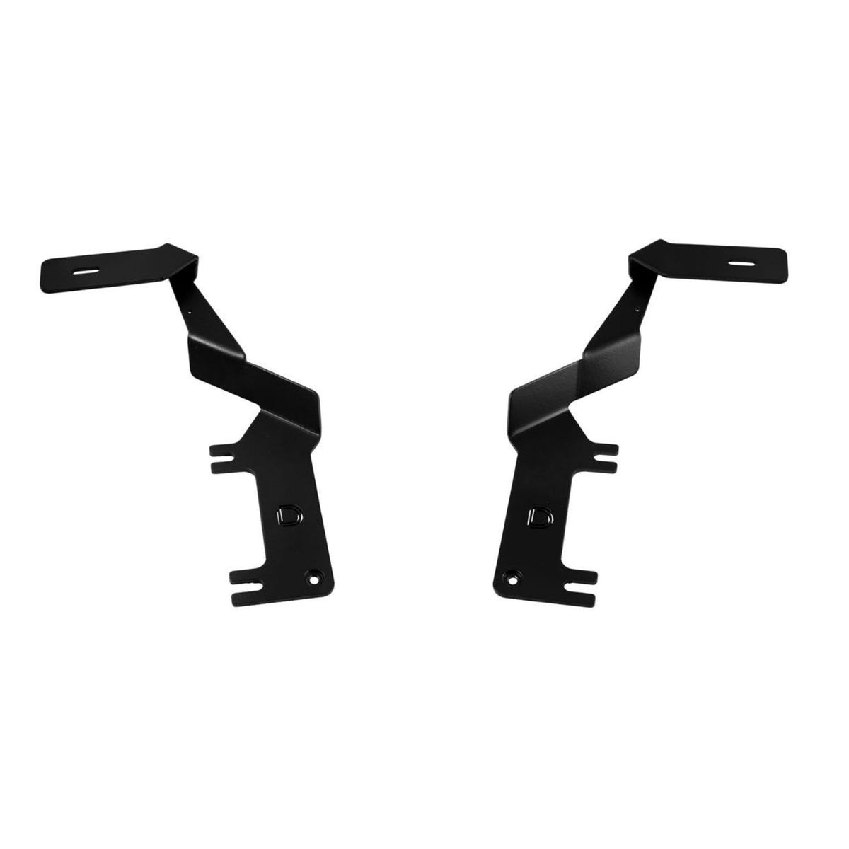 Ford Super Duty hood-mounted auxiliary LED pod lights with stainless steel brackets