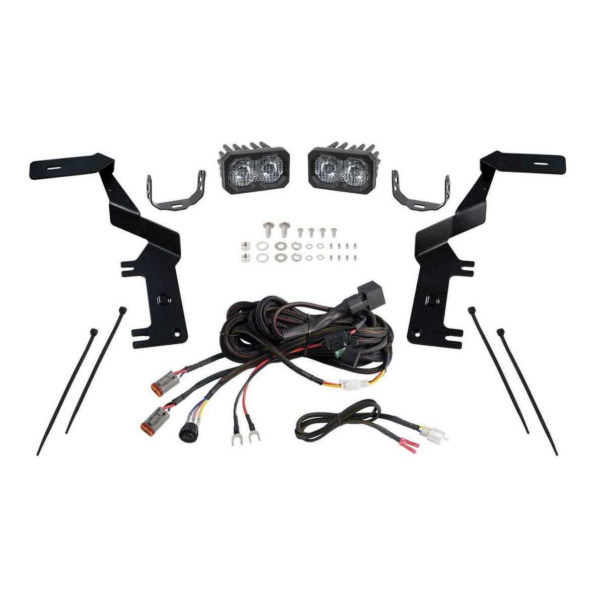 Auxiliary LED lighting upgrade for 2017-2022 Ford Super Duty pickup trucks