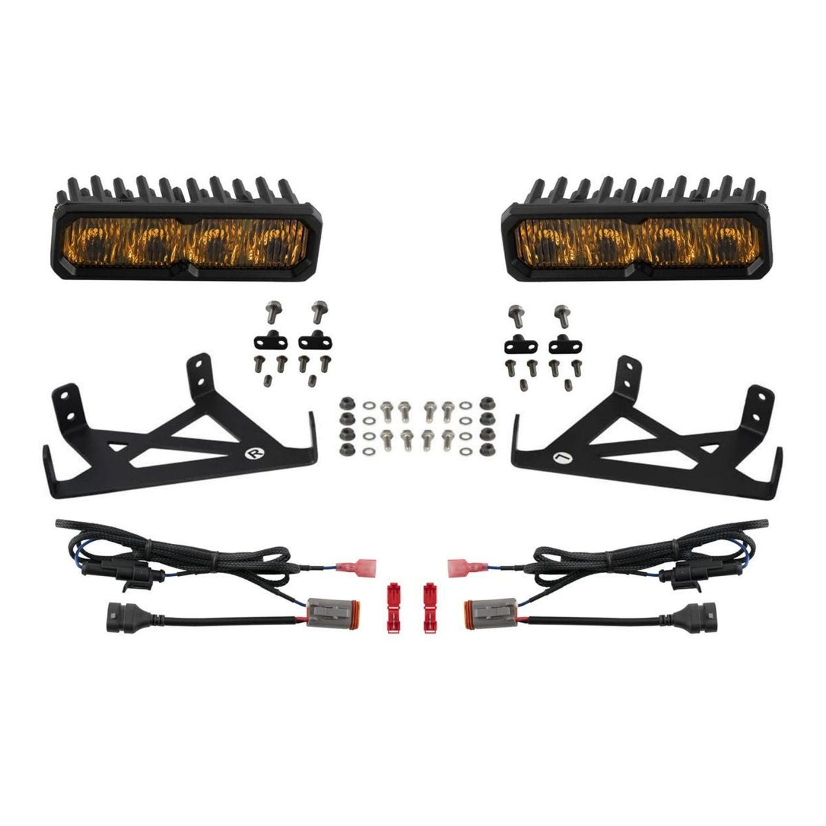 2020-2022 Ford Super Duty Diode Dynamics SS6 LED Fog Lights with SAE Fog Wide Beam