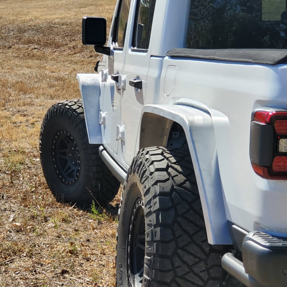 Nemesis Industrial Notorious Dovetail Rear Flares for 20-23 Jeep Gladiator JT Pair