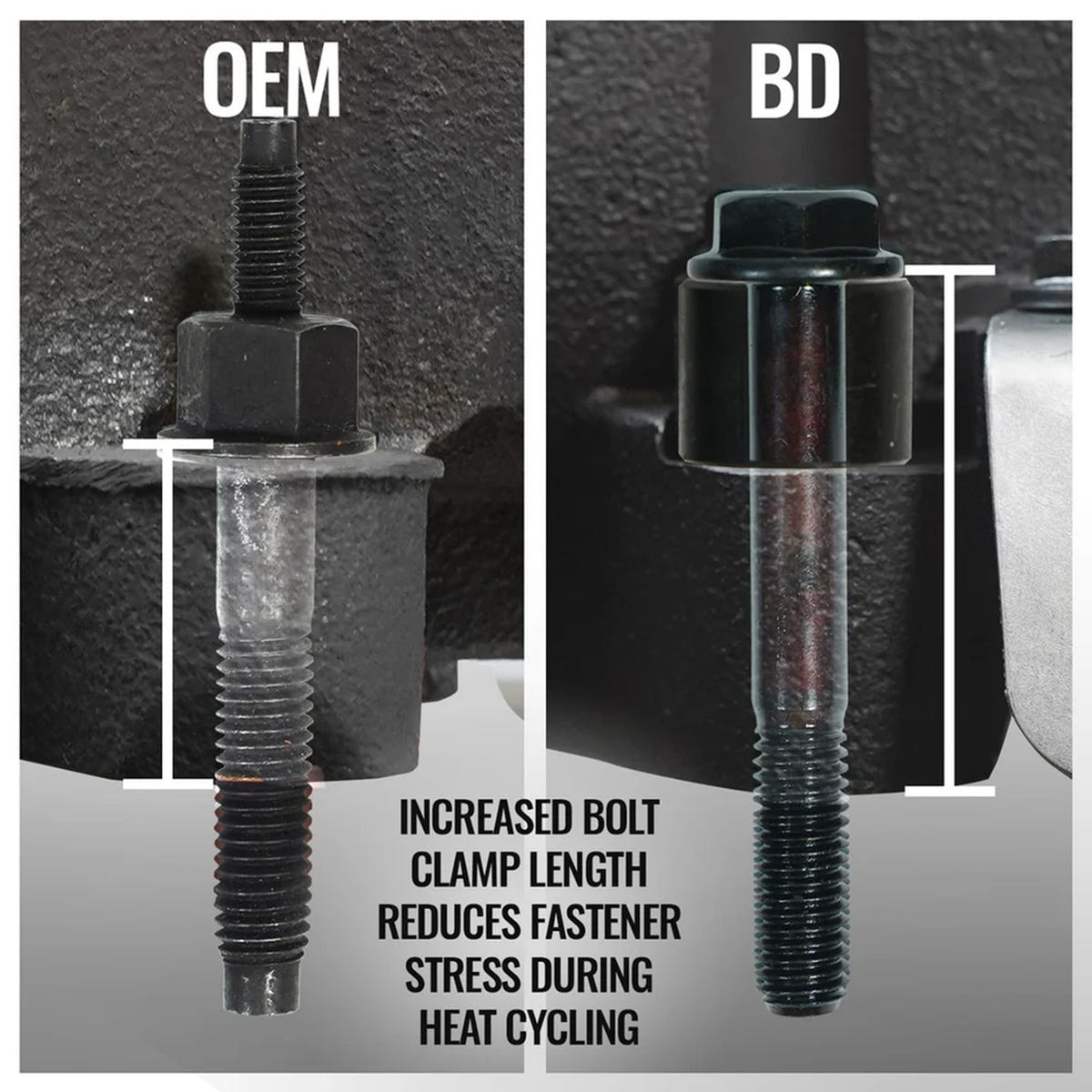 BD Power Drivers Side Exhaust manifold Kit Ram 5.7L Hemi V8
