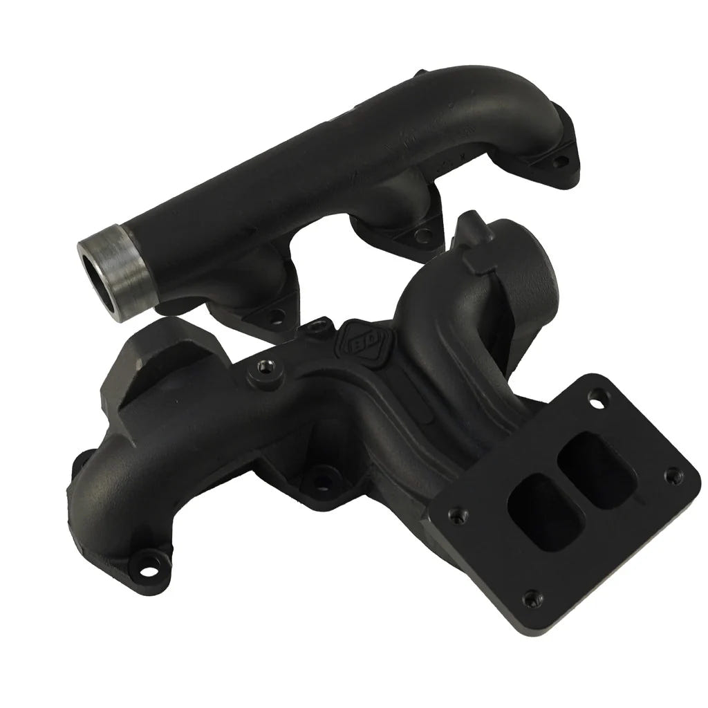 BD Power 2-Piece Exhaust Manifold for 19-24 Ram 6.7L Cummins Cab &amp; Chassis 3500 and 4500 and 5500