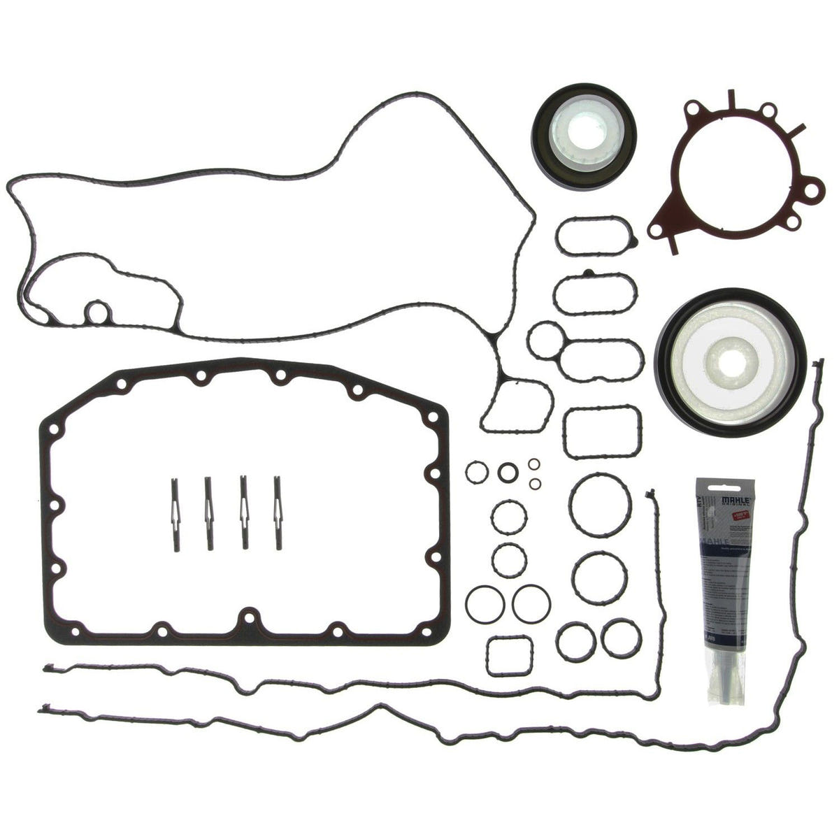 Engine gaskets for 6.7L Powersrtoke against white background