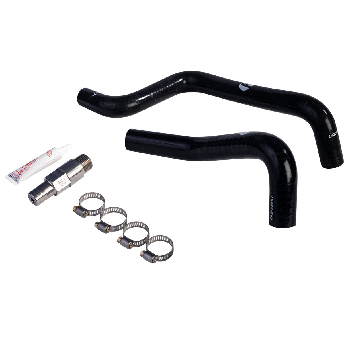 Fleece Performance Silicone Heater Hose Feed &amp; Return Kit 03-12 Dodge/Ram 5.9L/6.7 Cummins