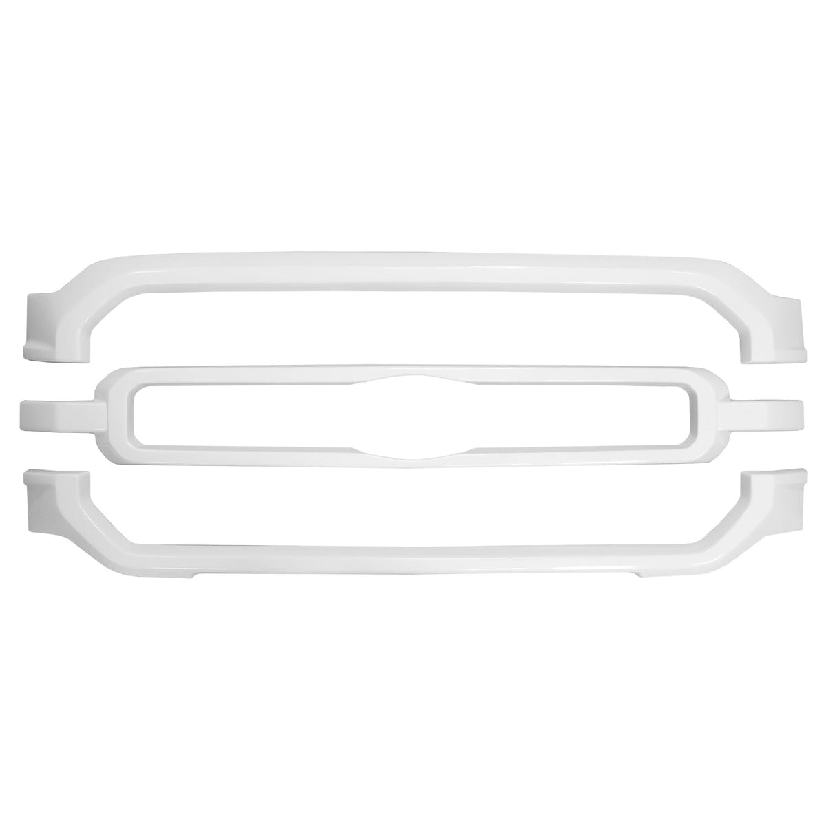 ChromeStoppers Upper and Lower Grille Overlays Shellz 21-23 Ford F-150 STX/XLT