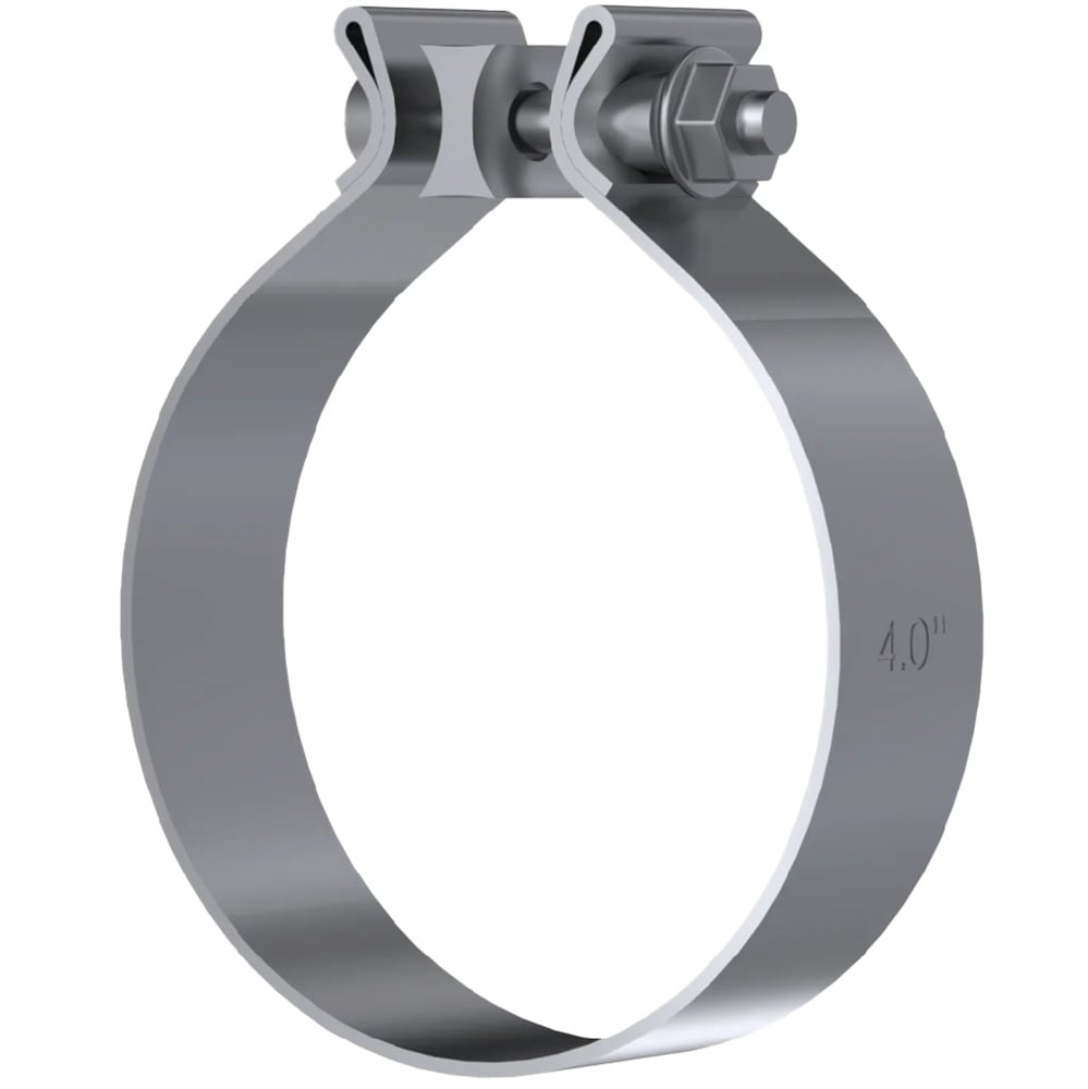 Exhaust Lap Joint Band Clamp T304 Stainless made with Aluminized Steel
