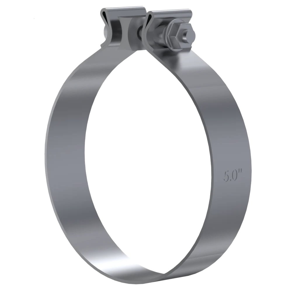 Exhaust Lap Joint Band Clamp T304 Stainless made with Aluminized Steel