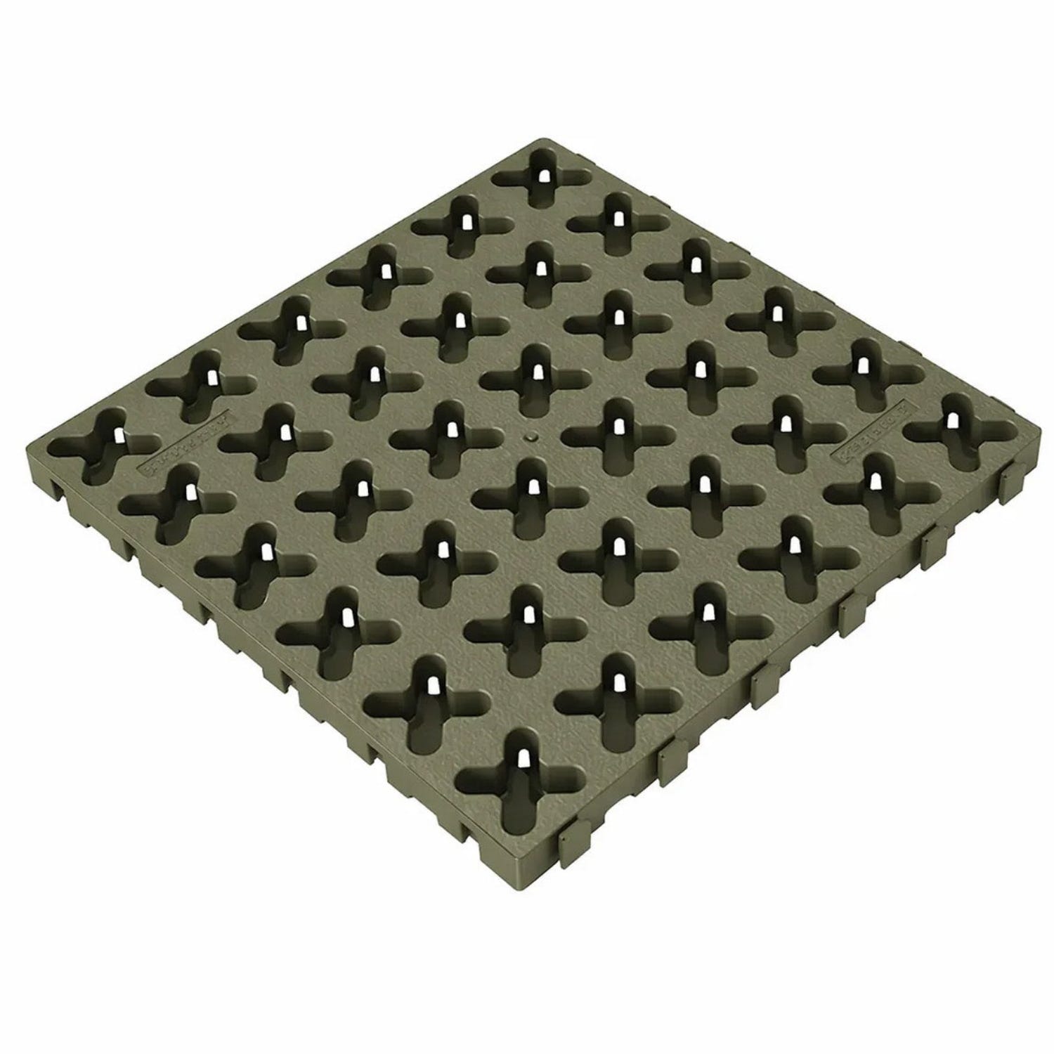 Tmat 12" x 12" Tmat Interlocking Panels Six Connectors With Drainage
