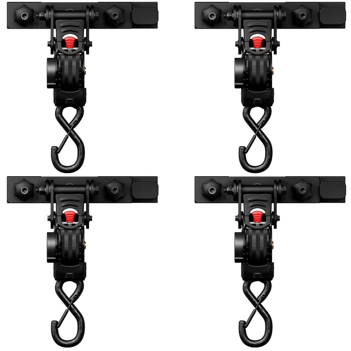 Integral Truck Swivel Straps installed on an Integral bulkhead rail for cargo management