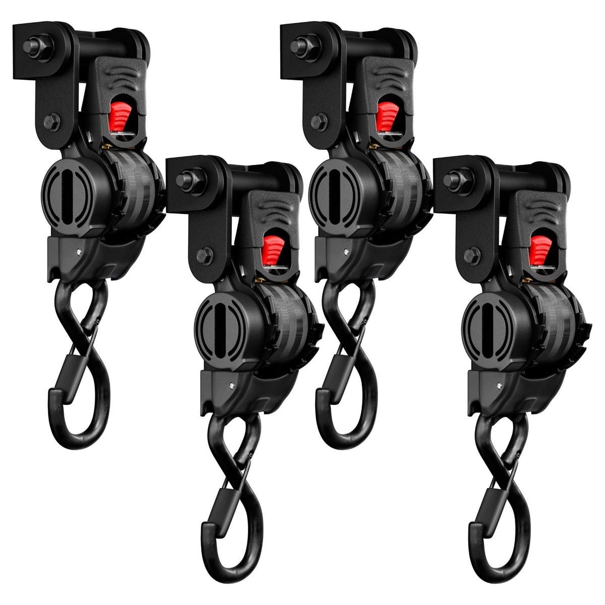 Universal Integral Truck Swivel Straps featuring 360-degree rotation and low-profile storage design