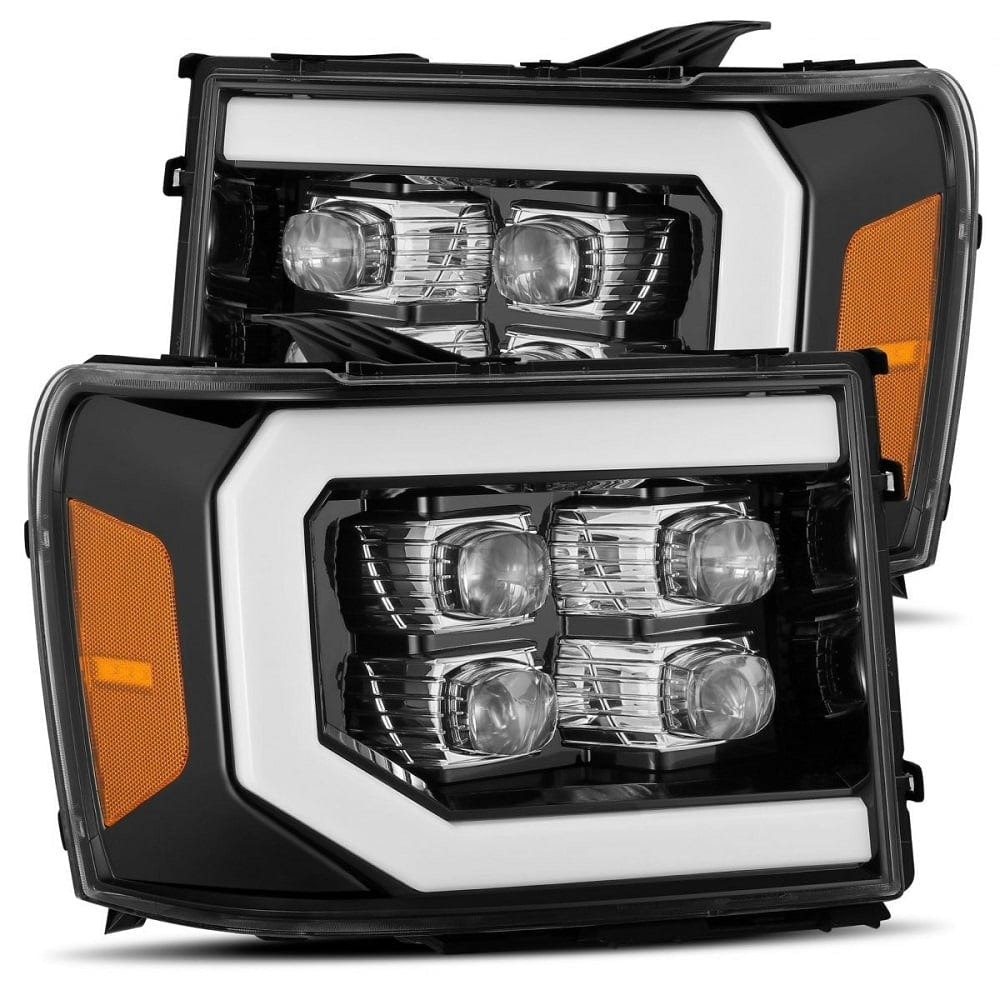 Alpharex NOVA-Series LED Projector Headlights for 07.5-14 GMC 2500HD and 3500