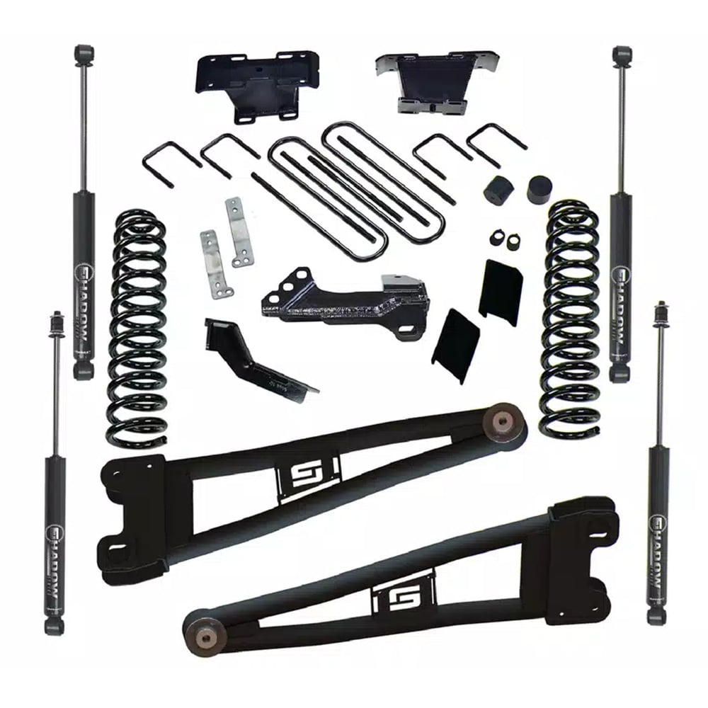 RealTruck SuperLift 4" Radius Arm Lift Kit for 23-24 Ford 6.7L Powerstroke