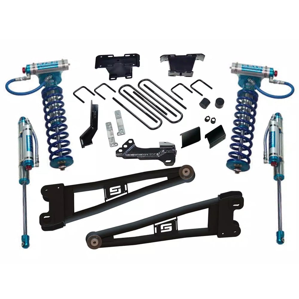 RealTruck SuperLift 4" Radius Arm Lift Kit for 23-24 Ford 6.7L Powerstroke