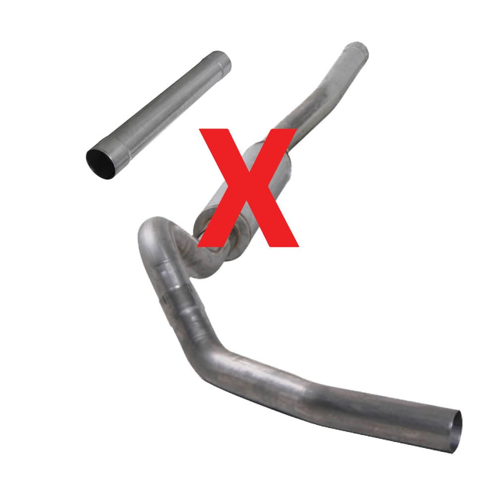 Diamond Eye 4" Stainless Steel Cat-Back Single Outlet Exhaust for 06-07 6.6L LBZ Duramax K4122S