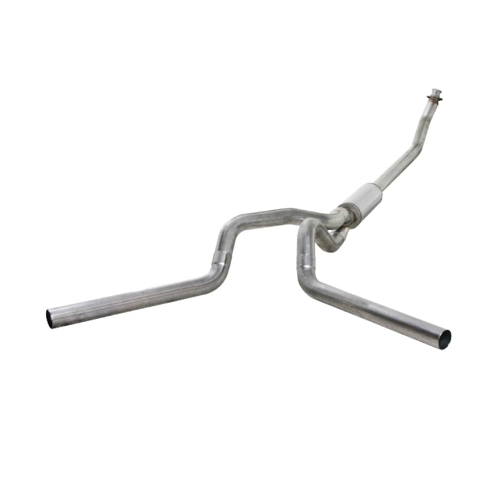Diamond Eye 4" Aluminized Turbo Back Duals for 98.5-02 Dodge 5.9L Cummins K4214A