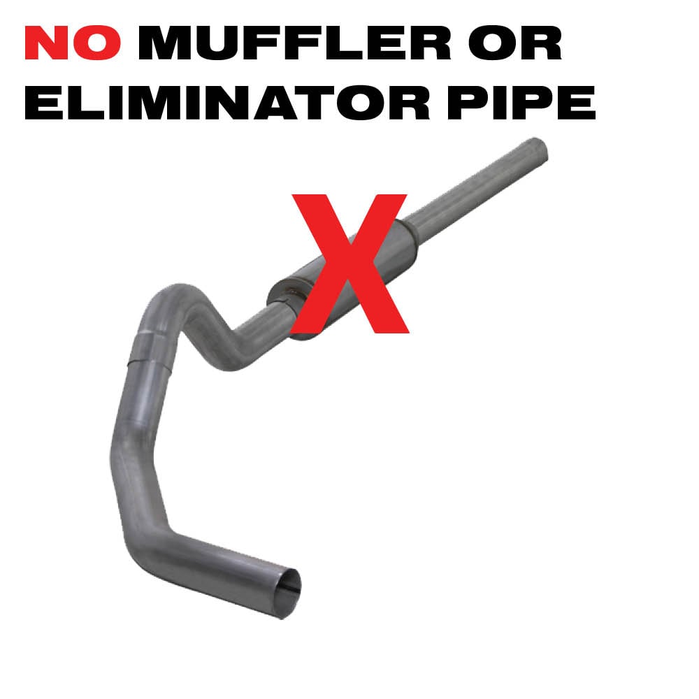 Diamond Eye 4" Stainless Steel Cat-Back Single Outlet Exhaust for 04.5-07 Dodge 5.9L Cummins K4234S
