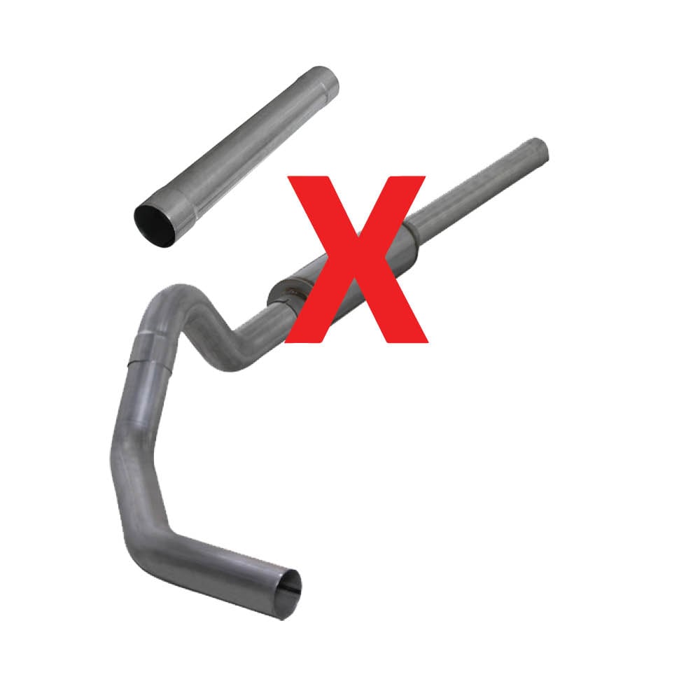 Diamond Eye 4" Stainless Steel Cat-Back Single Outlet Exhaust for 04.5-07 Dodge 5.9L Cummins K4234S