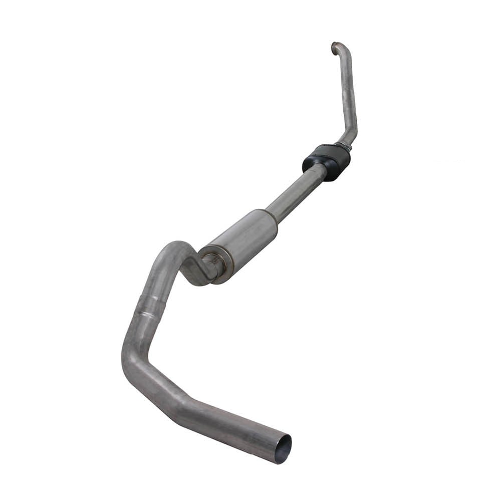 Diamond Eye 4" Aluminized Turbo Back Single w and Stock Cat for 94-97 7.3L Ford PowerStroke K4306A