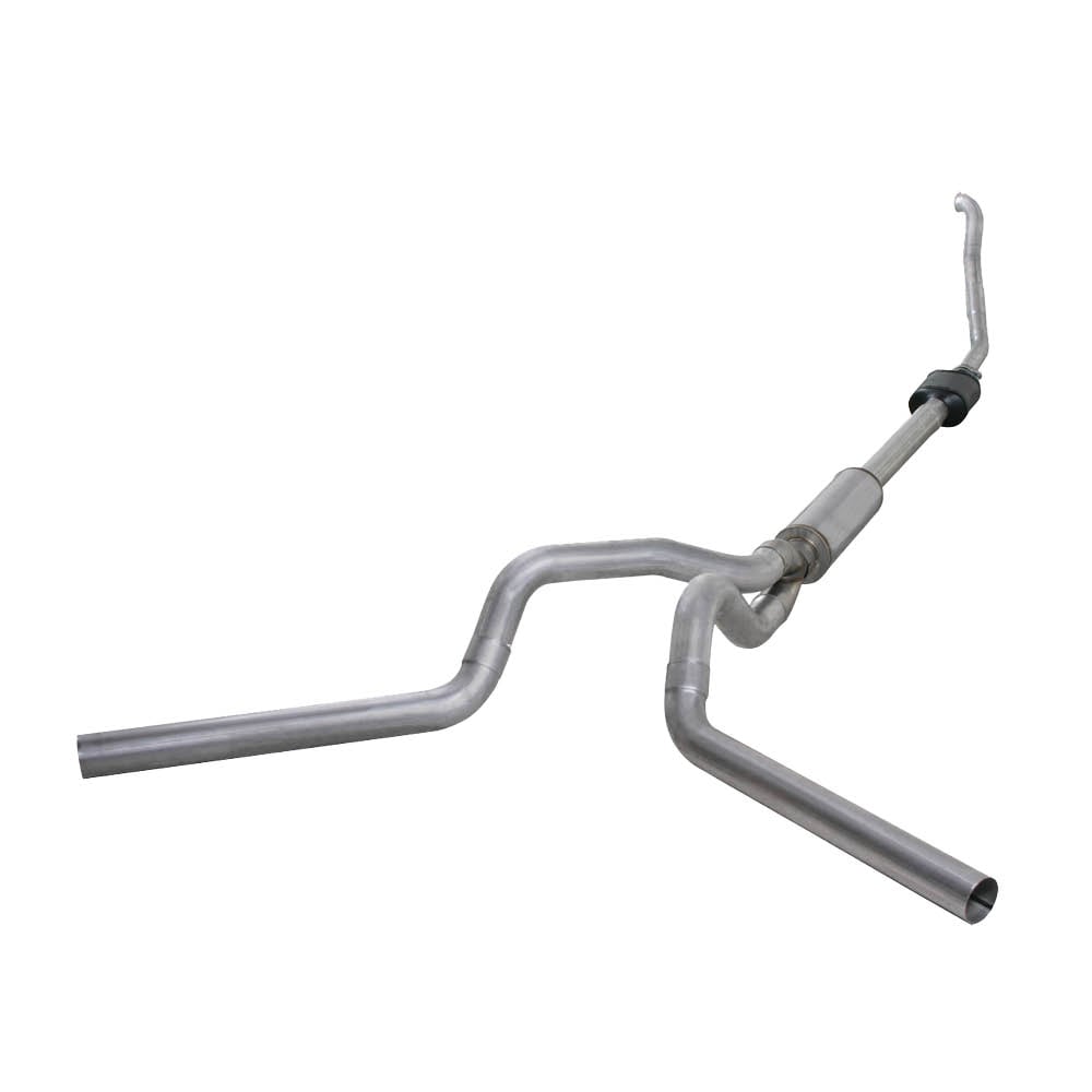 Diamond Eye 4" Aluminized Turbo Back Duals with Stock Cat for 94-97 7.3L Ford Powerstroke K4308A