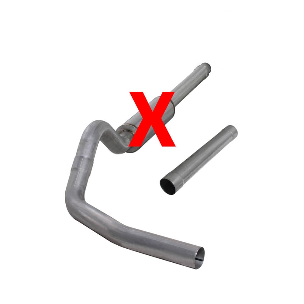 Diamond Eye 4" Stainless Steel Cat Back Single for 94-97 7.3L Ford Powerstroke
