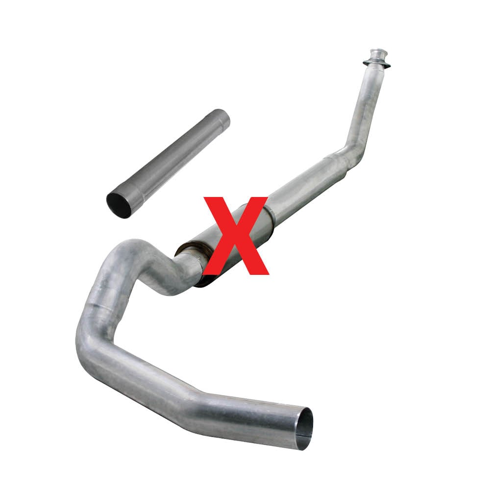 Diamond Eye 5" Stainless Steel Turbo Back Single Outlet Exhaust for 98.5-02 Dodge 5.9L Cummins