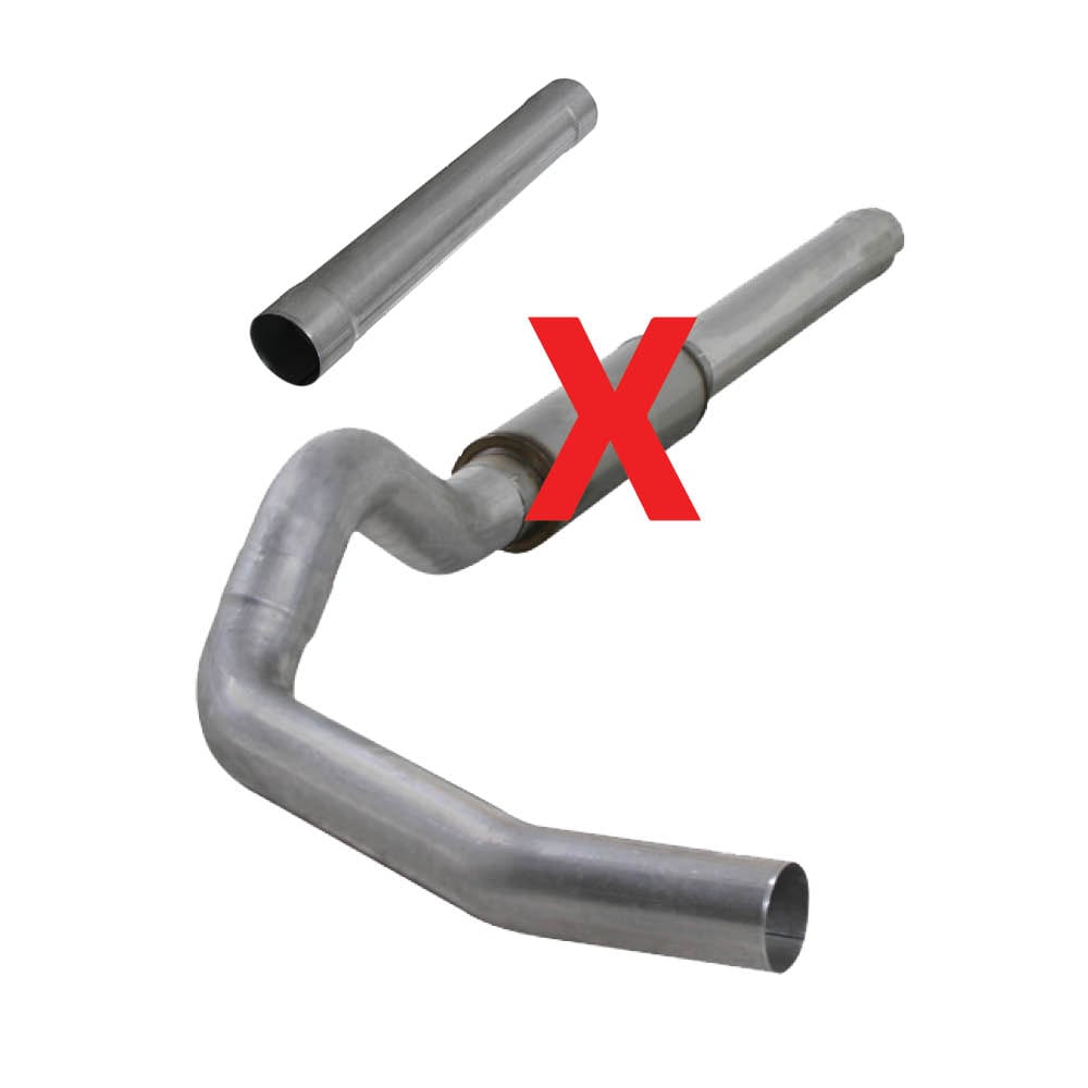 Diamond Eye 5" Stainless Steel Cat Back Single Outlet Exhaust for 04.5-07 Dodge 5.9L Cummins
