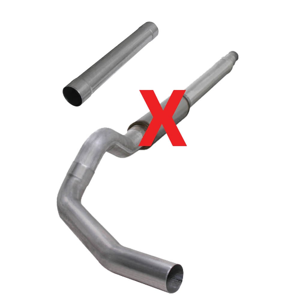 Diamond Eye 5" Aluminized Cat Back Single Outlet Exhaust for 94-97 7.3L Ford Powerstroke K5316A