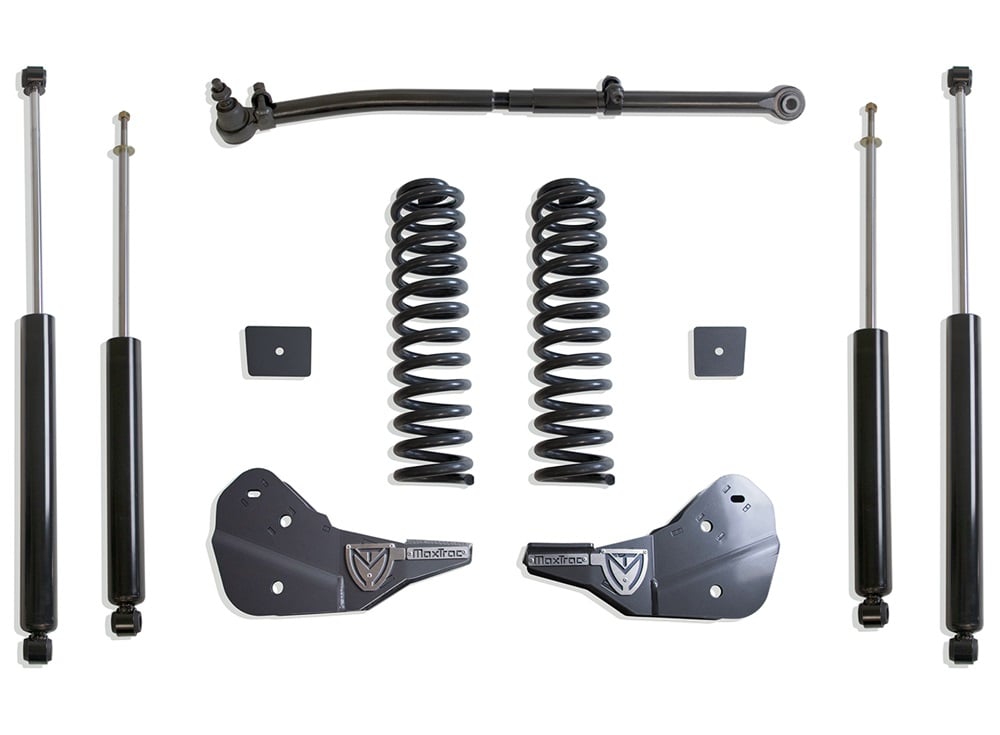 MaxTrac 2.5" Coil Spring Leveling Kit With Shocks for 23-24 Ford 6.7L Powerstroke 4WD