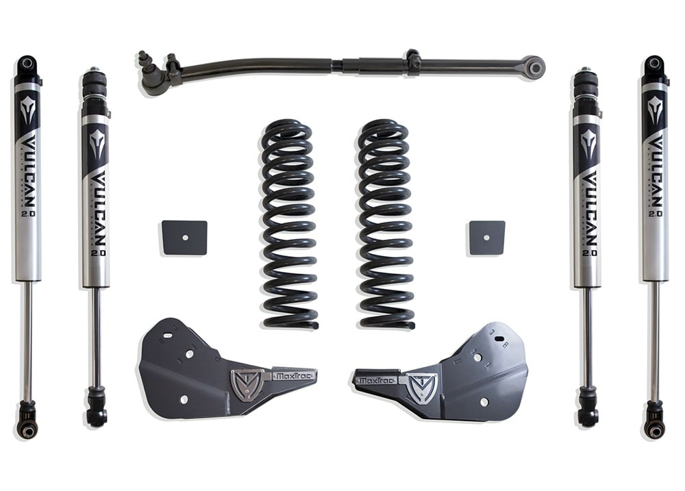 MaxTrac 2.5" Coil Spring Leveling Kit With Shocks for 23-24 Ford 6.7L Powerstroke 4WD