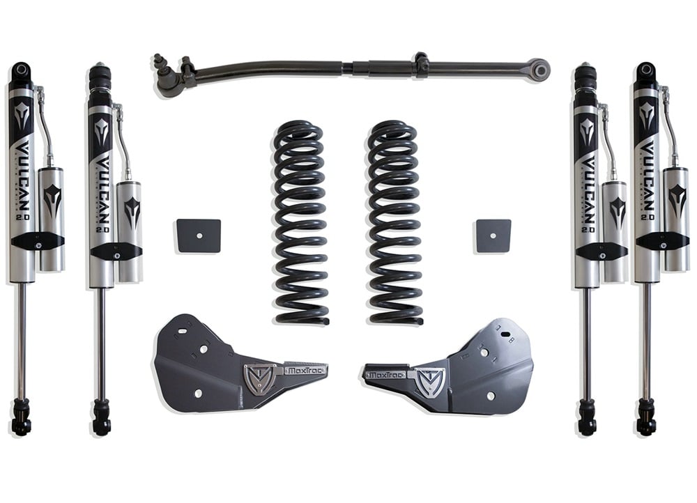 MaxTrac 2.5" Coil Spring Leveling Kit With Shocks for 23-24 Ford 6.7L Powerstroke 4WD