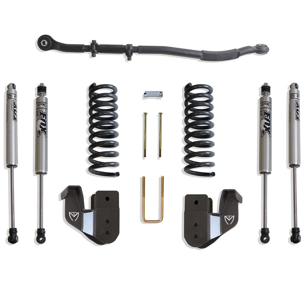 MaxTrac 2.5" Coil Spring 4-Link Shock Leveling Kit for 14-24 Ram 6.7L Cummins 2500 and 3500 4WD