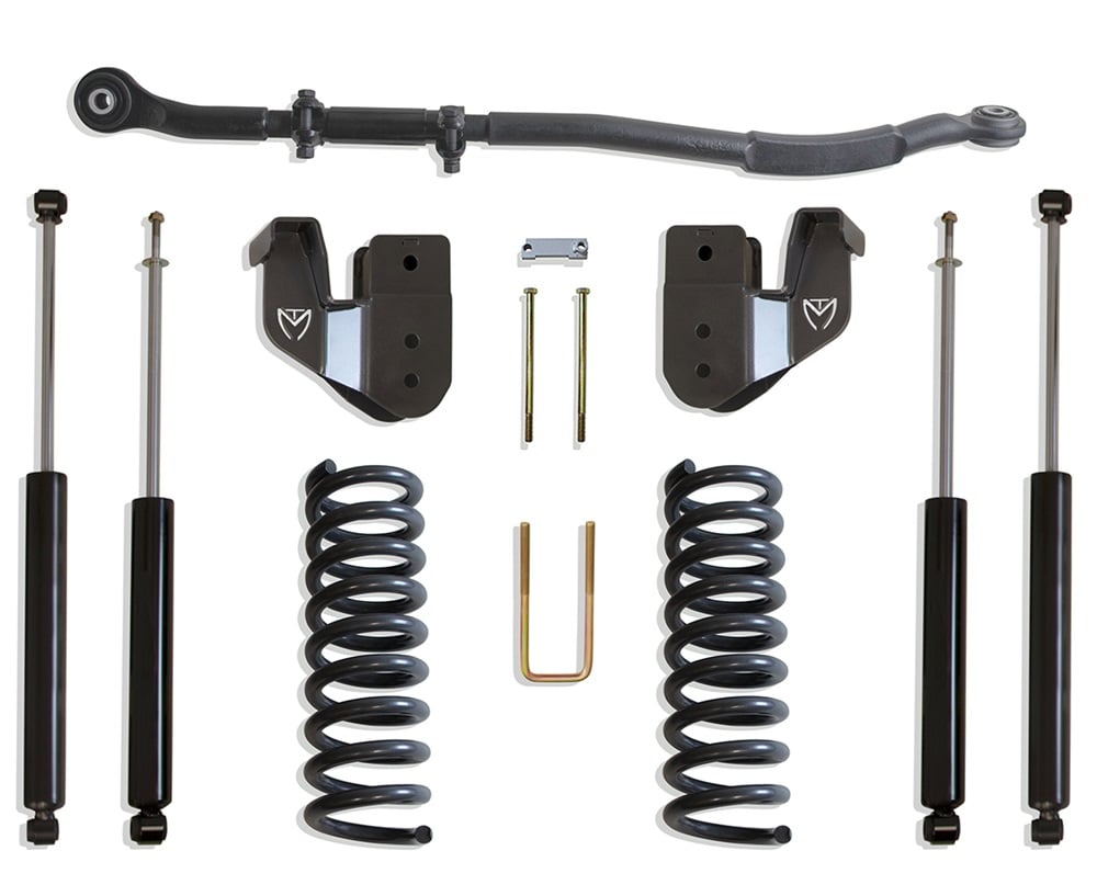 MaxTrac 2.5" Coil Spring 4-Link Shock Leveling Kit for 14-24 Ram 6.7L Cummins 2500 and 3500 4WD