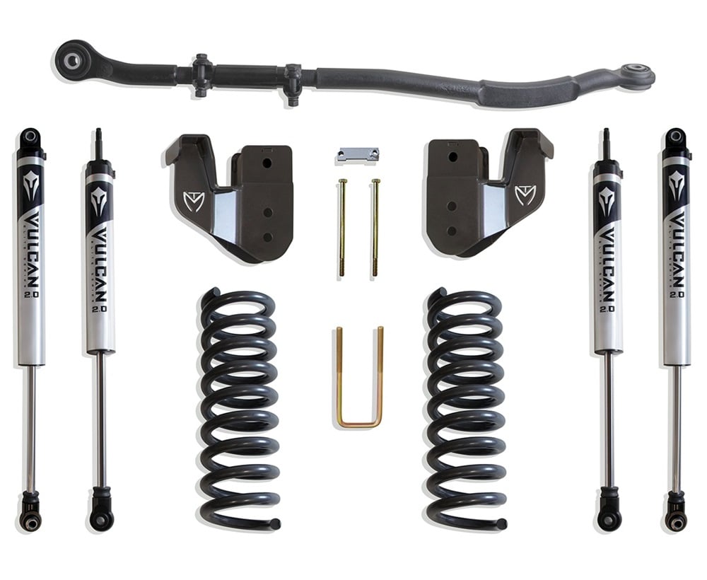MaxTrac 2.5" Coil Spring 4-Link Shock Leveling Kit for 14-24 Ram 6.7L Cummins 2500 and 3500 4WD