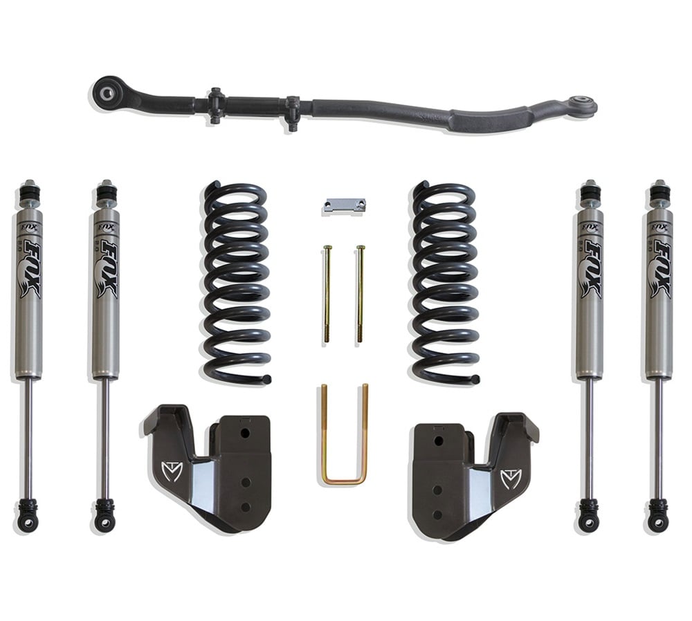 MaxTrac 2.5" Coil Spring 4-Link Shock Leveling Kit for 14-24 Ram 6.7L Cummins 2500 and 3500 4WD