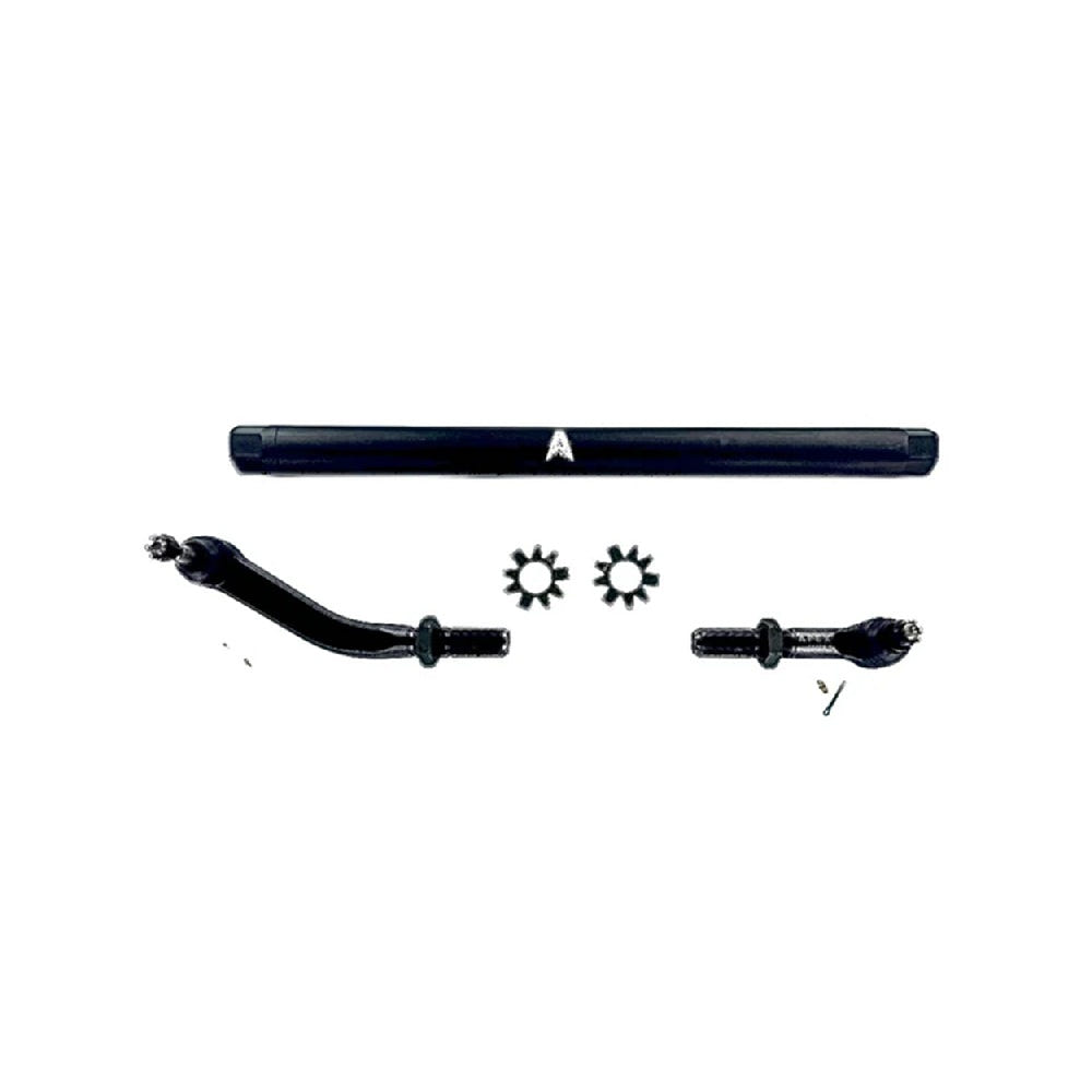 Apex Chassis Black Aluminum Drag Link for 18-23 Jeep Wrangler JL and JT