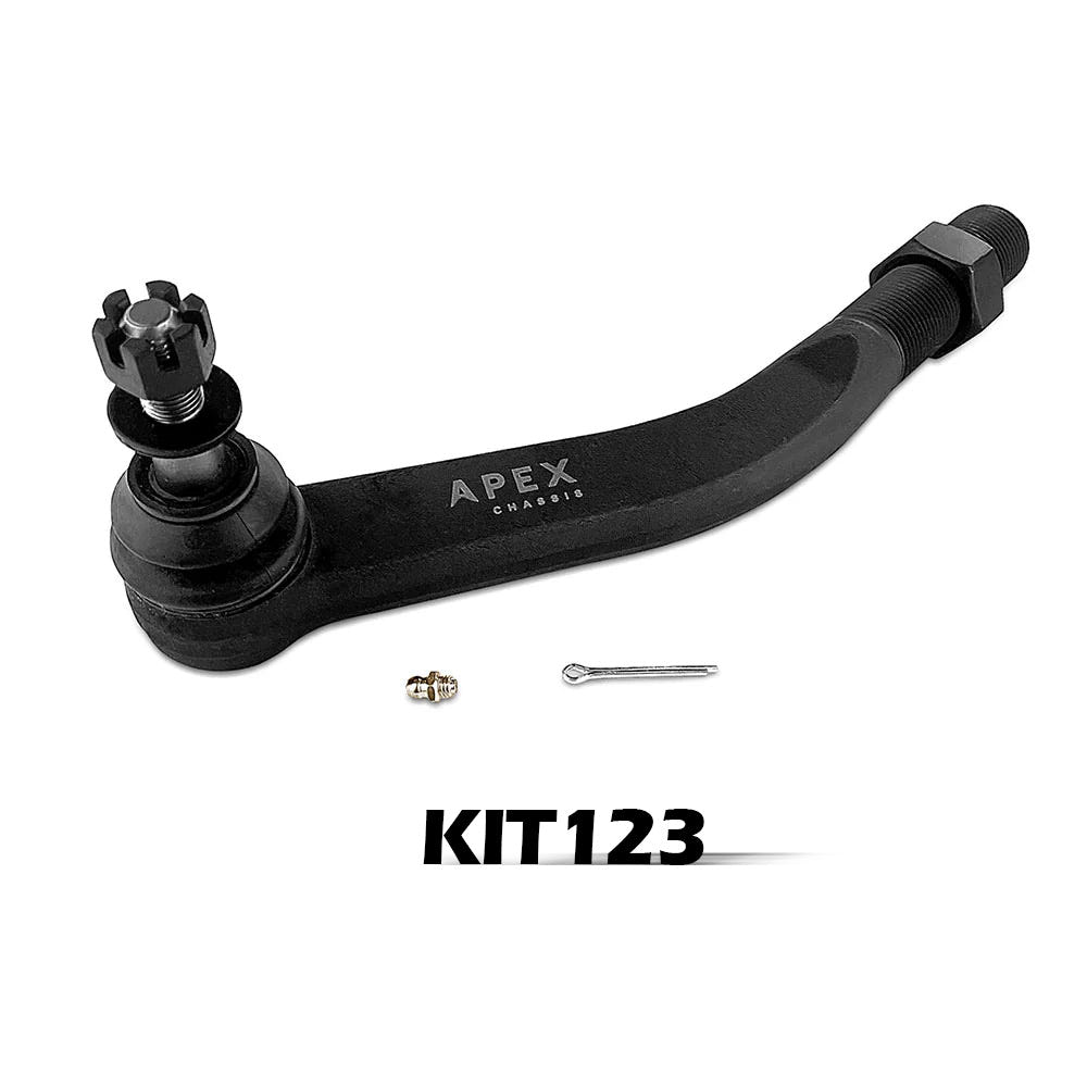 Apex Chassis Black Aluminum Drag Link for 18-23 Jeep Wrangler JL and JT