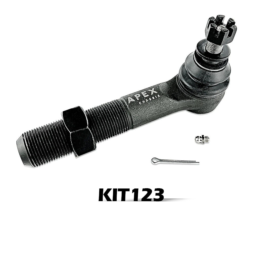 Apex Chassis Black Aluminum Drag Link for 18-23 Jeep Wrangler JL and JT