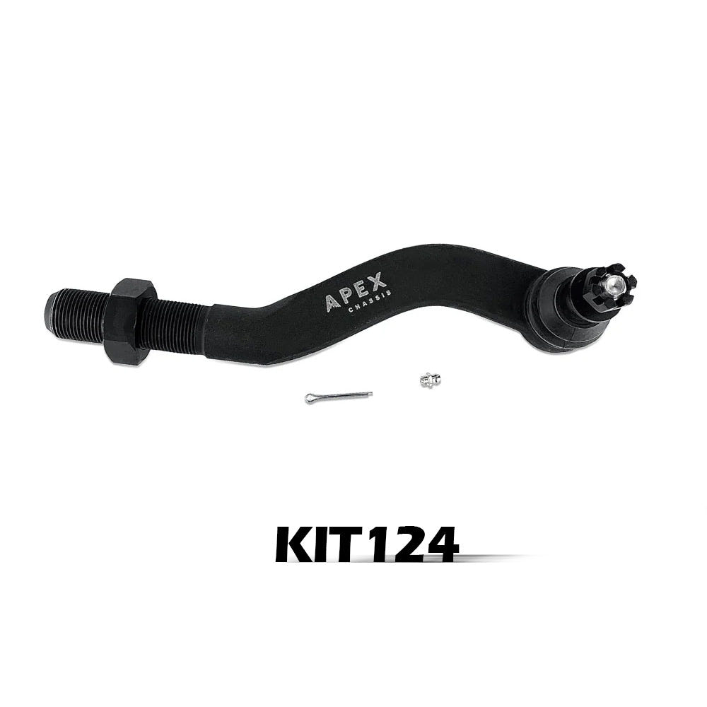 Apex Chassis Black Aluminum Drag Link for 18-23 Jeep Wrangler JL and JT